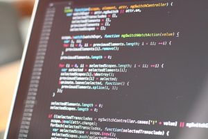 Screen showing lines of source code