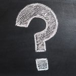 question mark on chalkboard