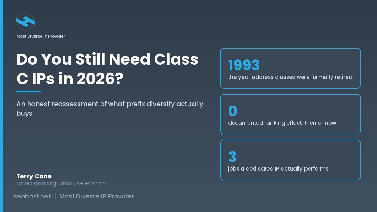 Do You Still Need Class C IPs in 2026? An Honest Reassessment